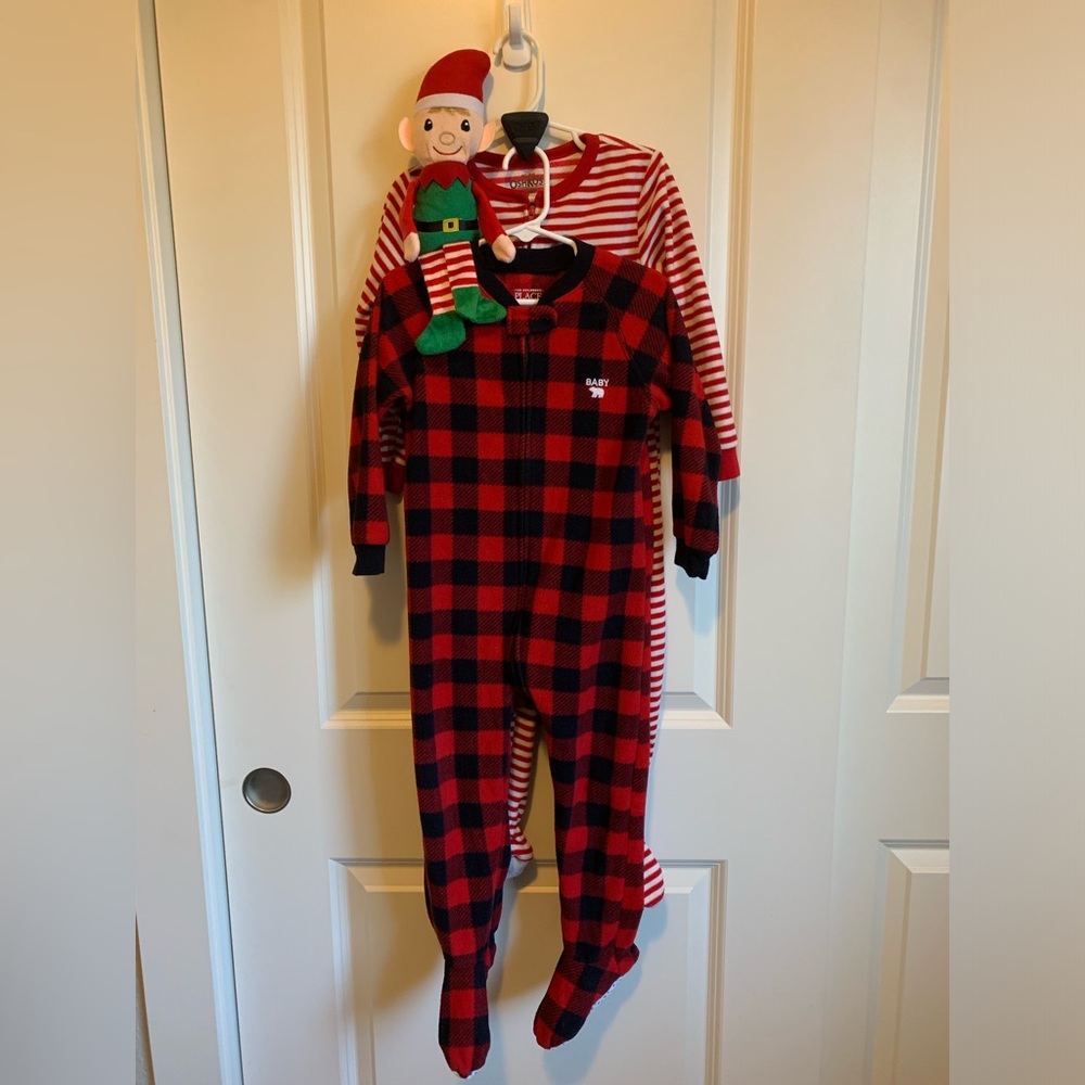 Unisex Toddler 3T Christmas Footed Pajamas Oshkosh & The Children’s Place